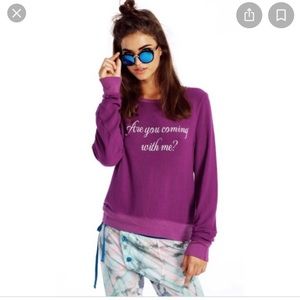 💜Wildfox Crewneck Sweater Purple💜
